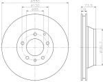 Hella 8DD 355 109-821 тормозной диск на VW TOUAREG (7LA, 7L6, 7L7)