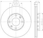 Hella 8DD 355 111-021 тормозной диск на KIA CARENS II (FJ)