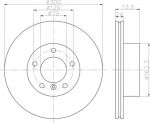 Hella 8DD 355 111-921 тормозной диск на 3 (E90)