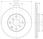 Hella 8DD 355 112-311 тормозной диск на TOYOTA AYGO (PAB4_, KGB4_)