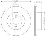 Hella 8DD 355 112-491 тормозной диск на OPEL OMEGA B (25_, 26_, 27_)