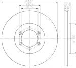 Hella 8DD 355 114-121 тормозной диск на SSANGYONG REXTON (GAB_)