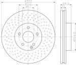 Hella 8DD 355 114-231 тормозной диск на MERCEDES-BENZ E-CLASS купе (C207)