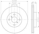 Hella 8DD 355 114-311 тормозной диск на TOYOTA YARIS (NHP13_, NSP13_, NCP13_, KSP13_, NLP13_)
