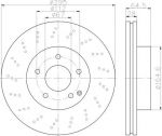 Hella 8DD 355 114-391 тормозной диск на MERCEDES-BENZ C-CLASS (W204)