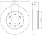 Hella 8DD 355 114-431 тормозной диск на HONDA CR-V II (RD_)