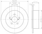 Hella 8DD 355 114-641 тормозной диск на SUBARU LEGACY IV универсал (BL, BP, B13_)