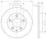 Hella 8DD 355 114-791 тормозной диск на MAZDA 323 F V (BA)