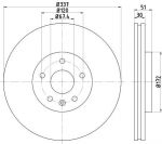 Hella 8DD 355 116-051 тормозной диск на OPEL INSIGNIA