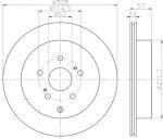 Hella 8DD 355 116-781 тормозной диск на SUZUKI GRAND VITARA II (JT)