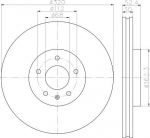 Hella 8DD 355 117-191 тормозной диск на 5 Touring (E61)