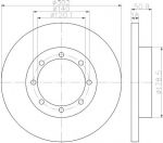 Hella 8DD 355 117-281 тормозной диск на OPEL MOVANO B фургон