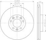 Hella 8DD 355 117-341 тормозной диск на PEUGEOT 508 SW
