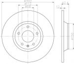 Hella 8DD 355 117-841 тормозной диск на AUDI A6 Allroad (4FH, C6)