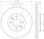 Hella 8DD 355 117-981 тормозной диск на KIA RIO III седан (UB)