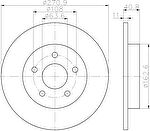 Hella 8DD 355 118-221 тормозной диск на FORD FOCUS III седан