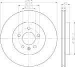 Hella 8DD 355 118-281 тормозной диск на OPEL ZAFIRA TOURER C (P12)