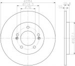 Hella 8DD 355 118-361 тормозной диск на HYUNDAI i30 (GD)