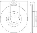 Hella 8DD 355 118-371 тормозной диск на HYUNDAI ELANTRA седан (MD, UD)