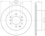 Hella 8DD 355 119-091 тормозной диск на MITSUBISHI PAJERO IV (V8_W, V9_W)