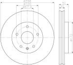 Hella 8DD 355 119-951 тормозной диск на OPEL INSIGNIA седан