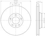 Hella 8DD 355 121-101 тормозной диск на VW TOUAREG (7LA, 7L6, 7L7)