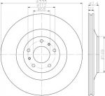 Hella 8DD 355 121-791 тормозной диск на VW PHAETON (3D_)