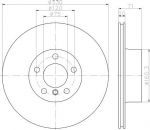 Hella 8DD 355 121-801 тормозной диск на X3 (F25)