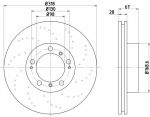 Hella 8DD 355 121-881 тормозной диск на PORSCHE 911 (996)
