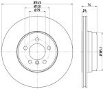 Hella 8DD 355 122-251 тормозной диск на 7 (E65, E66, E67)