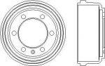 Hella 8DT 355 300-091 тормозной барабан на IVECO DAILY I фургон/универсал