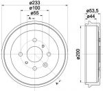 Hella 8DT 355 300-581 тормозной барабан на TOYOTA AYGO (PAB4_, KGB4_)