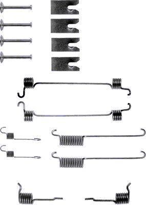 Hella 8DZ 355 200-301 комплектующие, тормозная колодка на FORD FIESTA фургон (JV_)