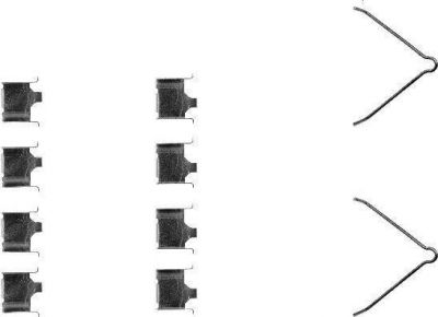 Hella 8DZ 355 202-451 комплектующие, колодки дискового тормоза на MAZDA 626 V Hatchback (GF)