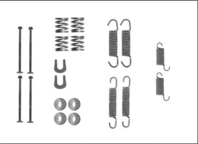 Hella 8DZ 355 206-041 комплектующие, тормозная колодка на NISSAN PATROL III/2 Hardtop (K260)