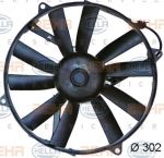 Hella 8EW 009 144-741 вентилятор, охлаждение двигателя на MERCEDES-BENZ S-CLASS (W126)