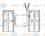 Hella 8EW 009 159-711 вентилятор салона на MERCEDES-BENZ E-CLASS (W124)