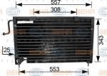 Hella 8FC 351 035-741 конденсатор, кондиционер на MAZDA 626 III (GD)