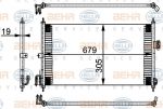 Hella 8FC 351 038-581 конденсатор, кондиционер на NISSAN ALMERA II Hatchback (N16)