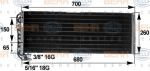 Hella 8FC 351 300-081 конденсатор, кондиционер на MAN F 90