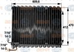 Hella 8FC 351 300-151 конденсатор, кондиционер на MERCEDES-BENZ ATEGO