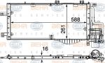 Hella 8FC 351 301-201 конденсатор, кондиционер на OPEL CORSA C фургон (F08, W5L)