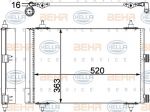 Hella 8FC 351 303-374 конденсатор, кондиционер на PEUGEOT PARTNER фургон (5)