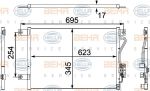 Hella 8FC 351 304-211 конденсатор, кондиционер на MITSUBISHI PAJERO SPORT (K90)