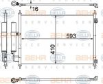 Hella 8FC 351 308-771 конденсатор, кондиционер на NISSAN X-TRAIL (T31)