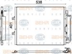 Hella 8FC 351 310-691 конденсатор, кондиционер на RENAULT TWINGO II (CN0_)