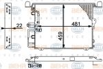 Hella 8FC 351 317-331 конденсатор, кондиционер на MERCEDES-BENZ G-CLASS Cabrio (W463)