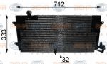 HELLA Радиатор кондиционера VW Passat 88-92 мех. (8FC351037-181)