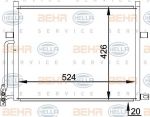HELLA Радиатор кондиционера E46 (8FC351038-201)