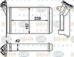 Hella 8FH 351 000-511 теплообменник, отопление салона на 3 (E30)
